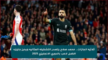ثلاثية إنجازات.. محمد صلاح يتصدر التشكيلة المثالية ويحرز جائزة أفضل لاعب بالدوري الإنجليزي 2025